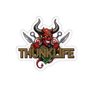 DOUBLE DEVIL - THUNKLIFE - Die-Cut Indoor/Outdoor Vinyl Sticker