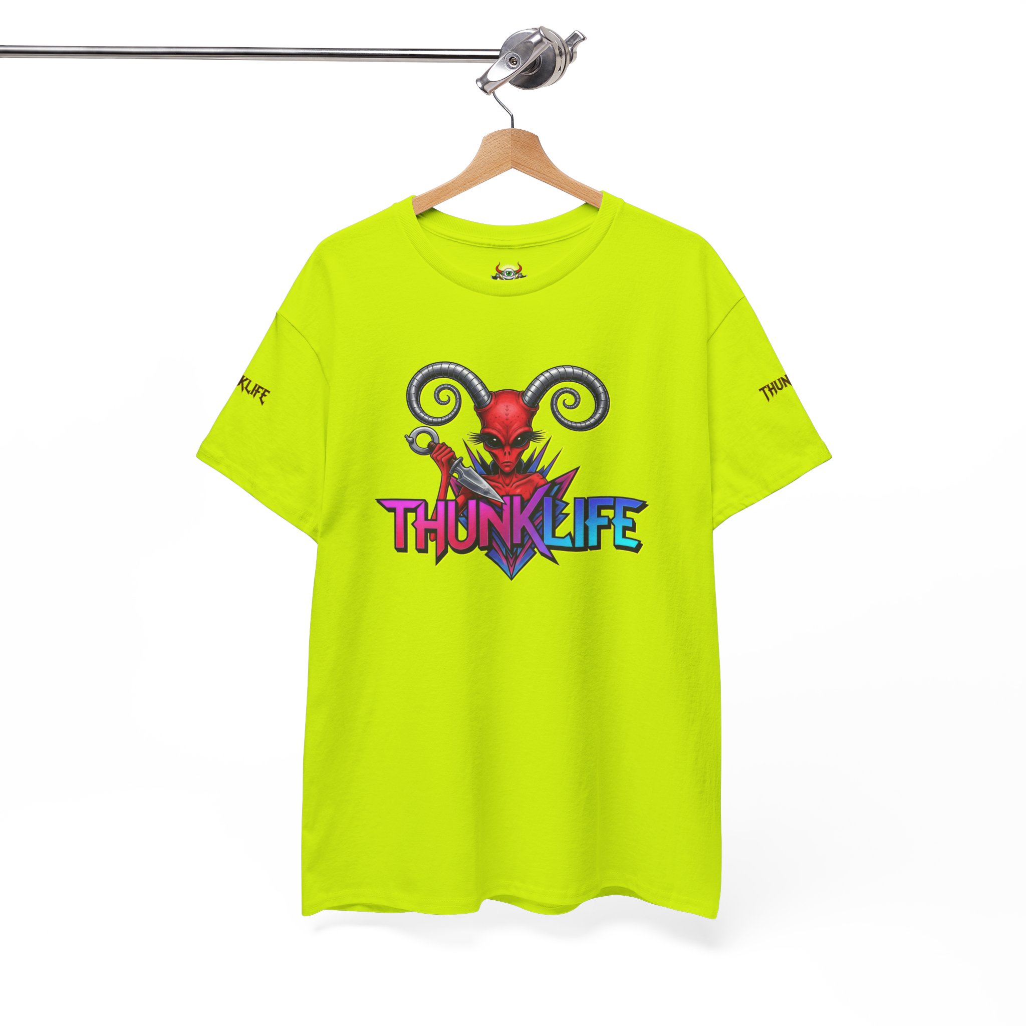 SLAYLIEN DEVIL - THUNKLIFE - Many Colors! Super Comfy Unisex Heavy Cotton Tee - Super Cool! - Image 54