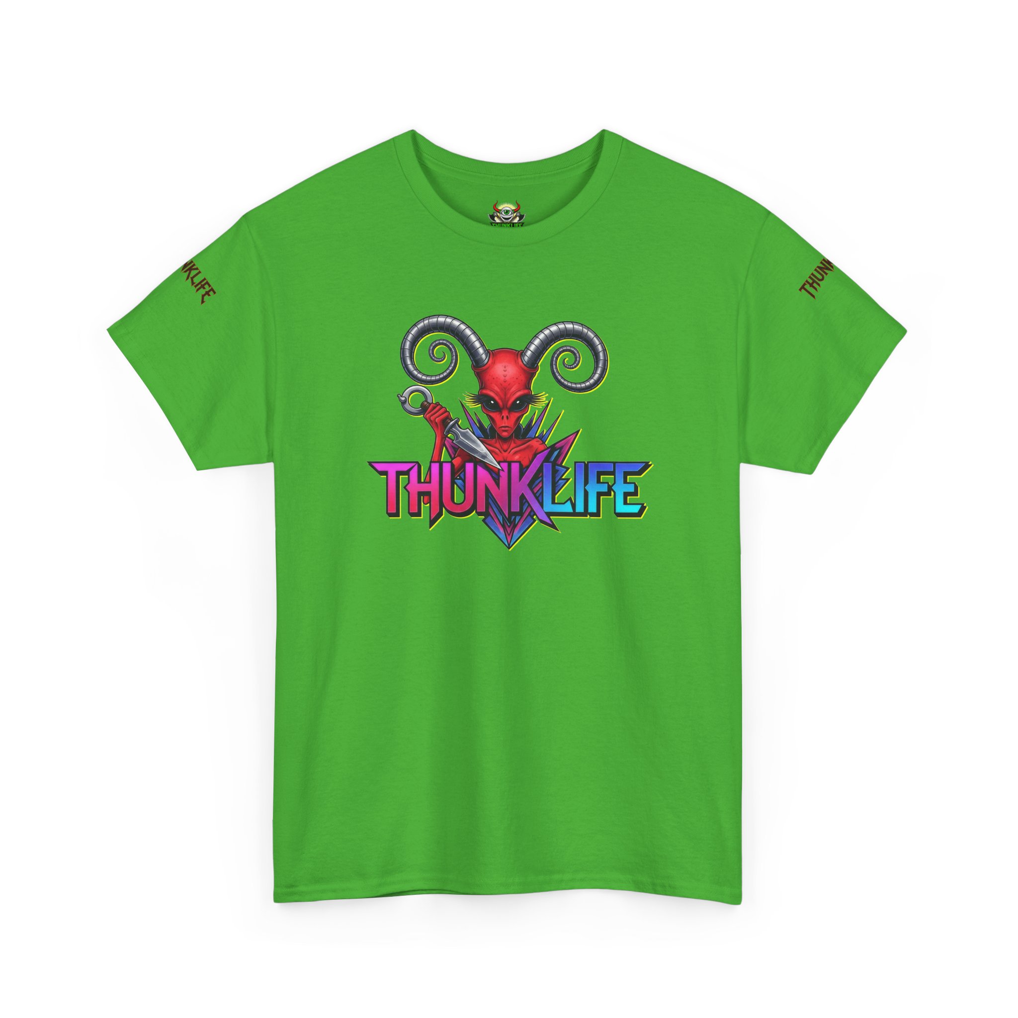 SLAYLIEN DEVIL - THUNKLIFE - Many Colors! Super Comfy Unisex Heavy Cotton Tee - Super Cool! - Image 89