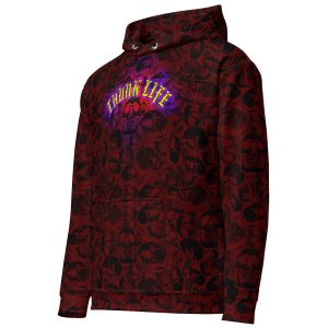 Thunk Life / Bullseye Bones – Unisex Hoodie – Red