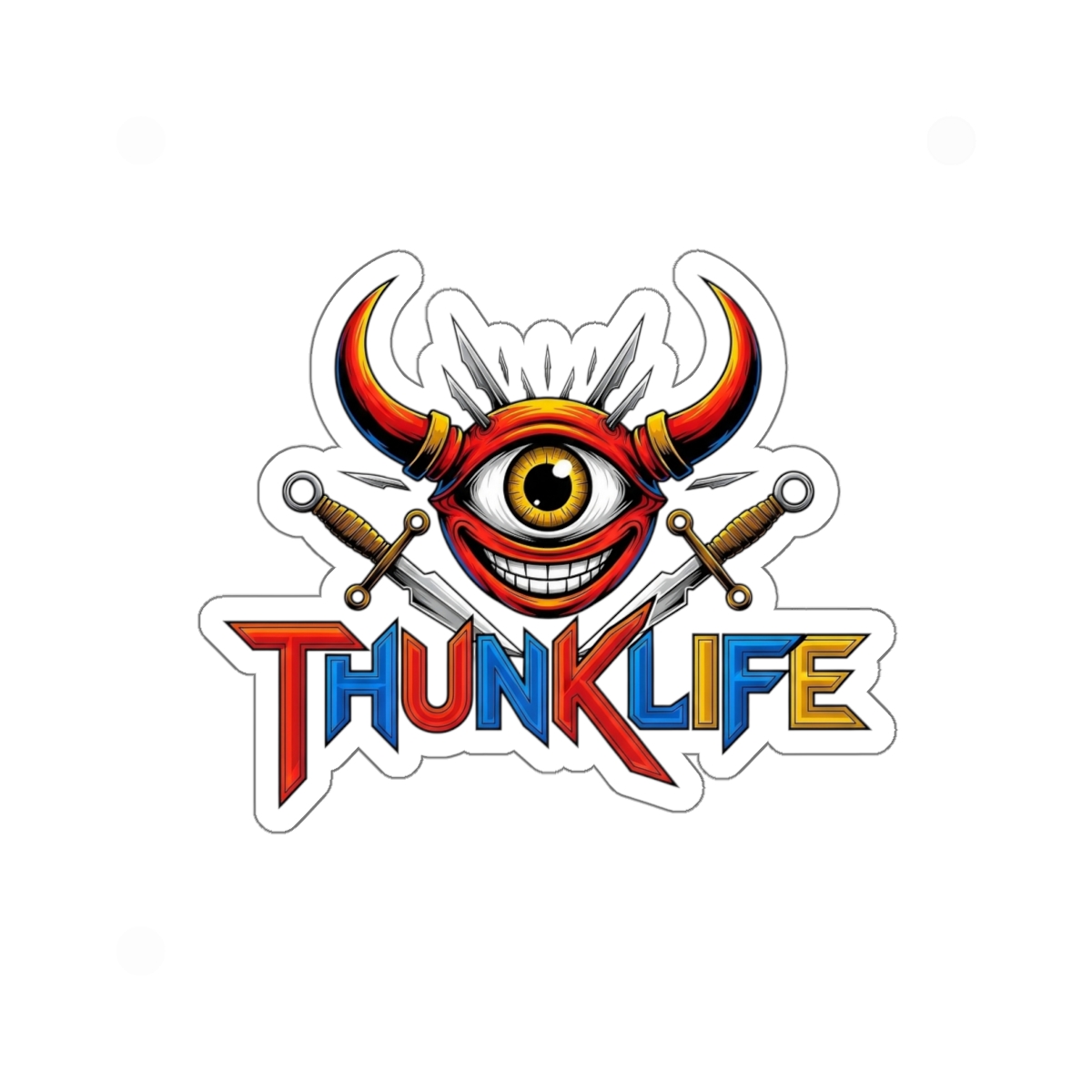OL' YELLER BULLSEYE - THUNKLIFE - Die-Cut Indoor/Outdoor Vinyl Sticker