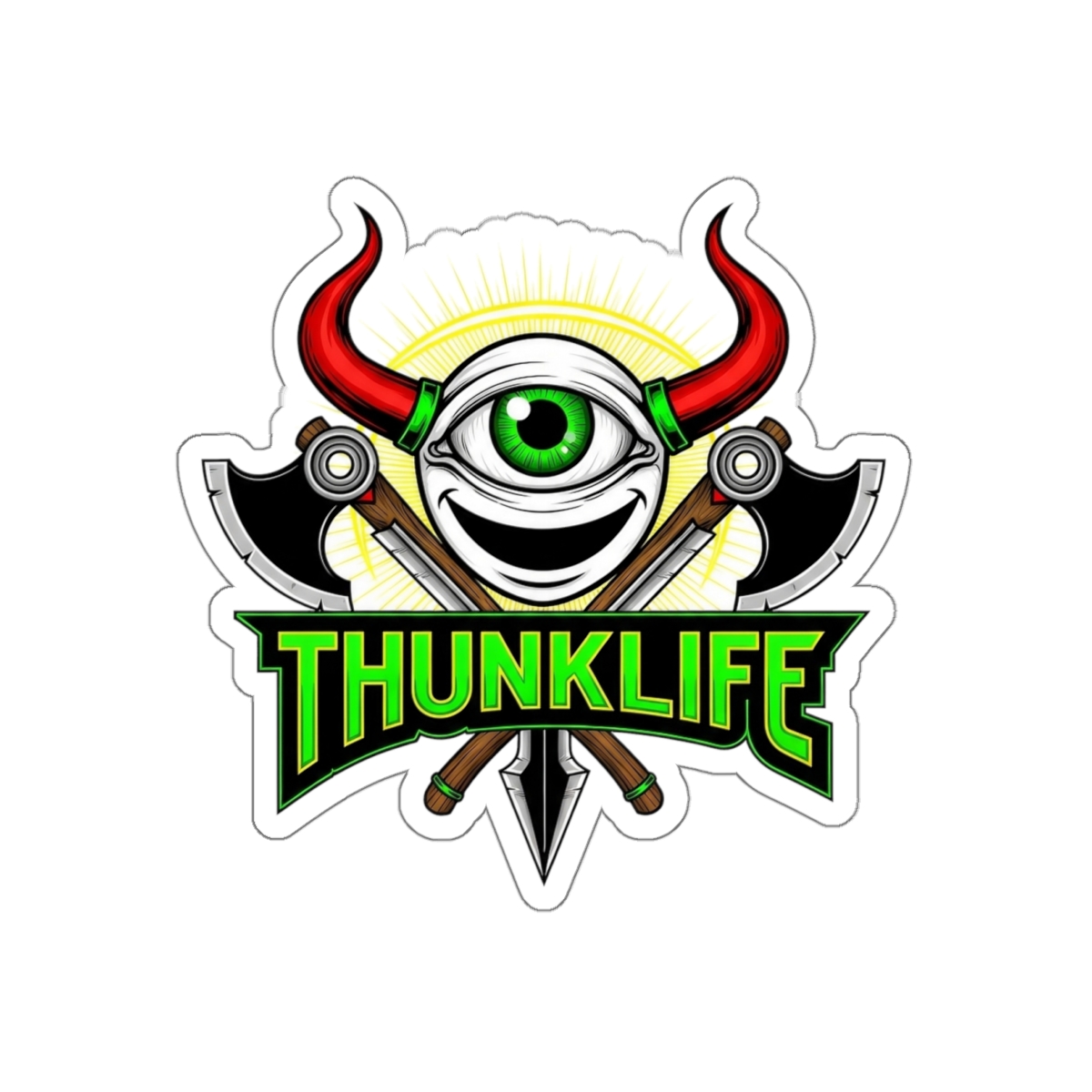 SLICION – THUNKLIFE – Die-Cut Indoor/Outdoor Vinyl Sticker - Image 5