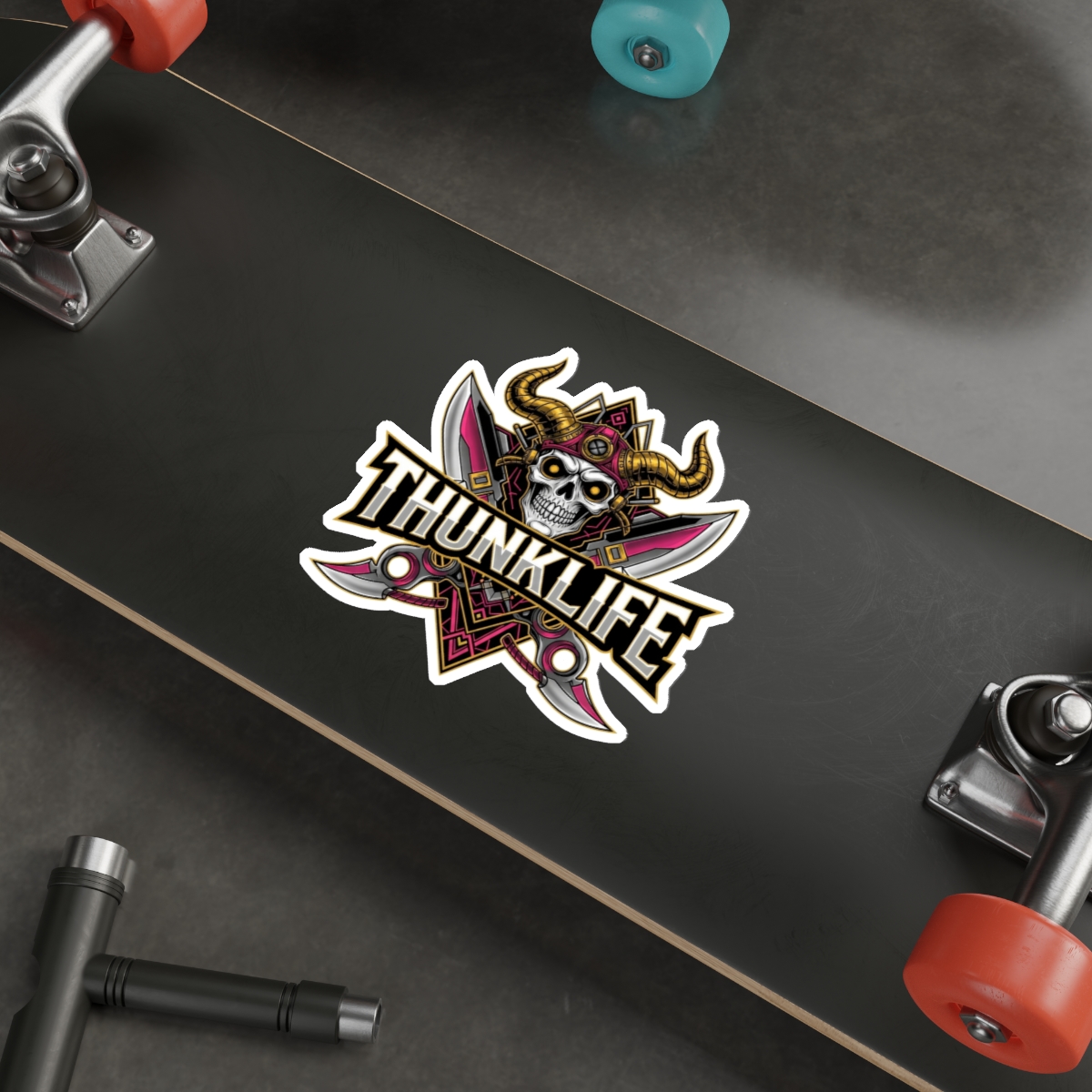 GOLDEN EYES – THUNKLIFE – Die-Cut Indoor/Outdoor Vinyl Sticker - Image 7