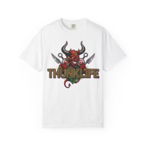 Double Devil Bulls Eye ThunkLife  Graphic Unisex T-Shirt — Gothic Viking Axe Streetwear