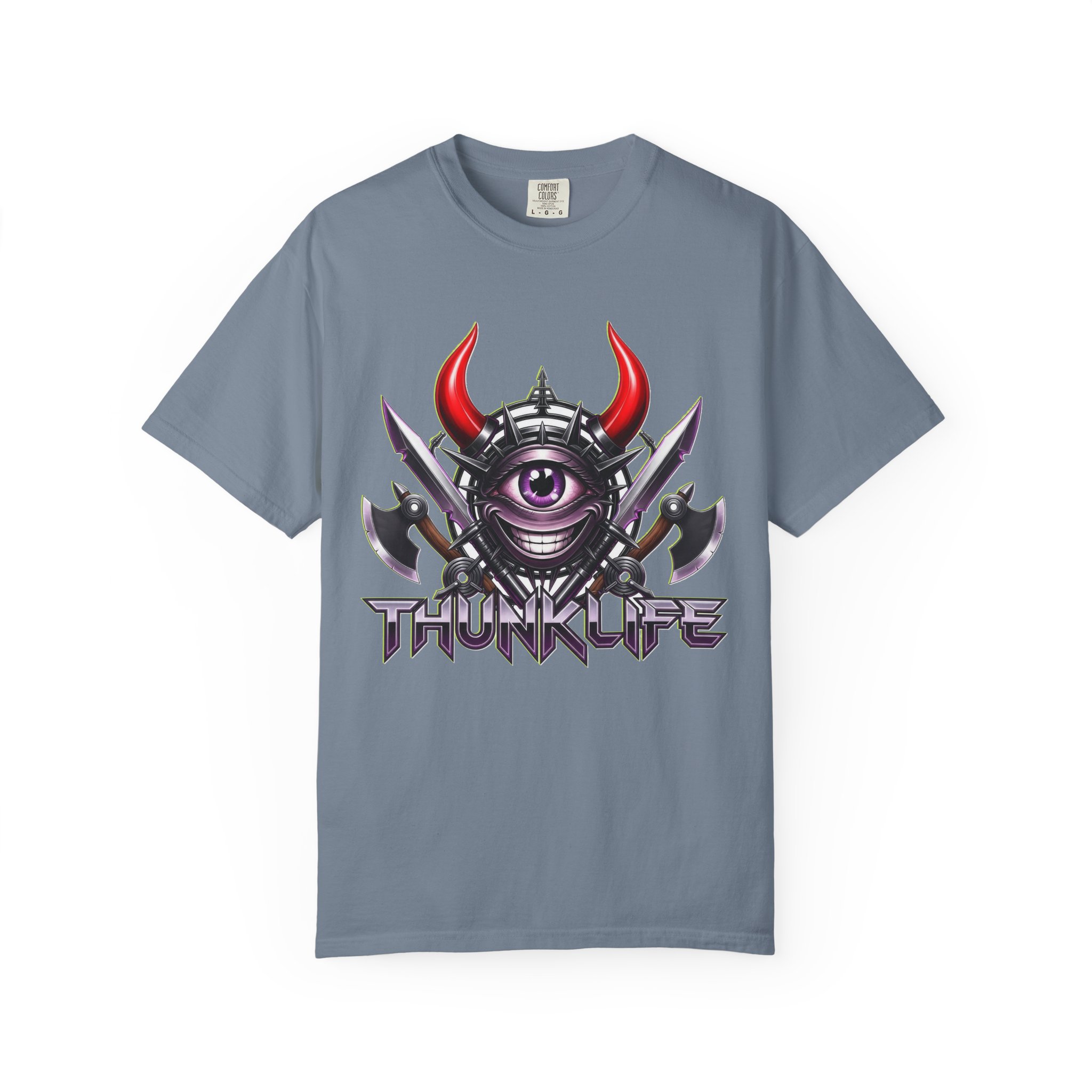 Bladion Bulls Eye ThunkLife Graphic Unisex T-Shirt — Gothic Viking Axe Streetwear - Image 8