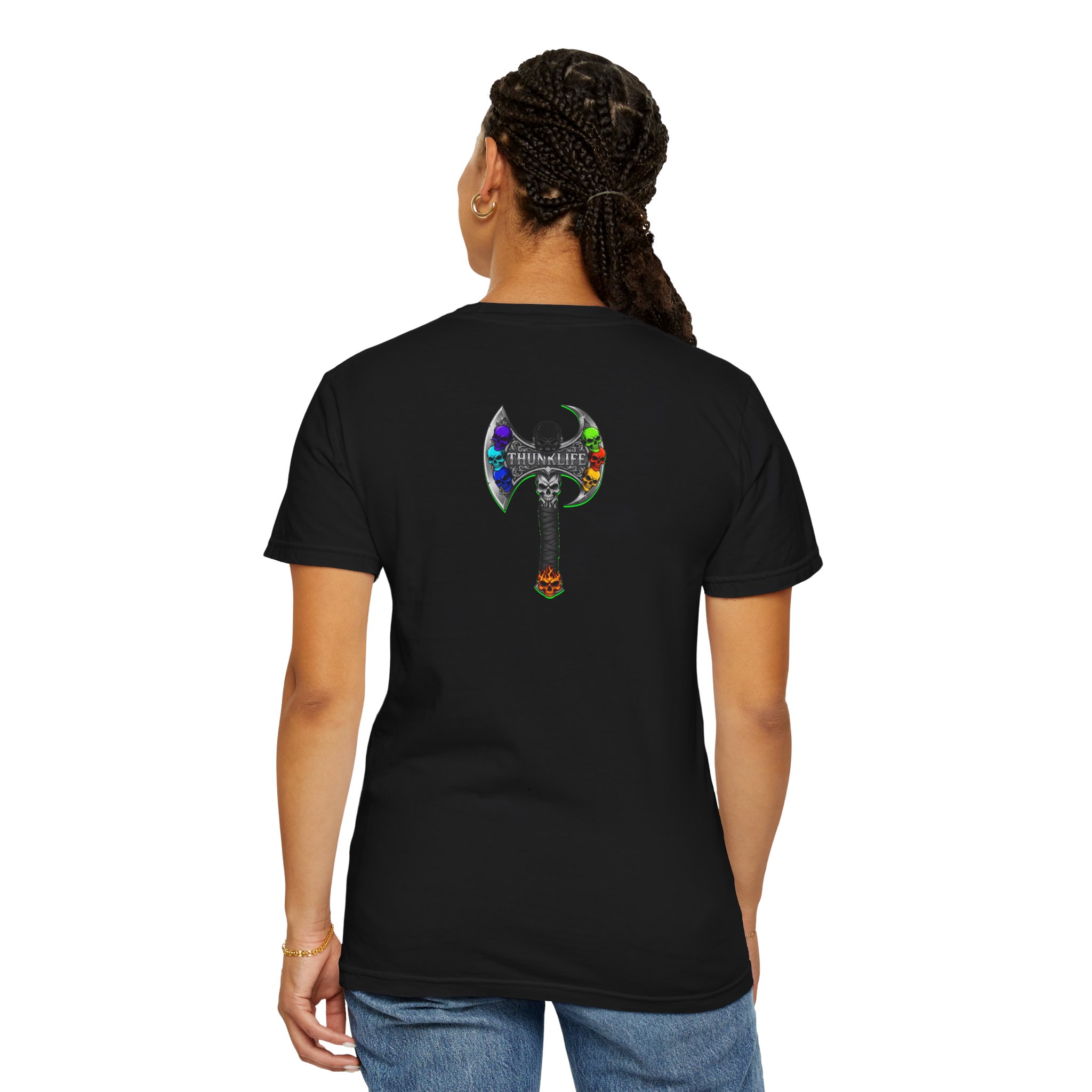 Bladion Bulls Eye ThunkLife Graphic Unisex T-Shirt — Gothic Viking Axe Streetwear - Image 21