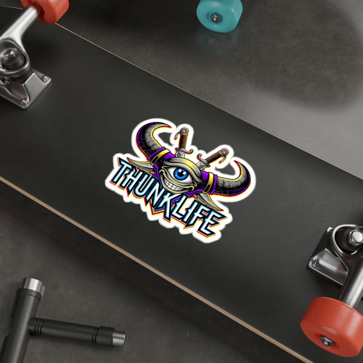 KNIVOCUS – THUNKLIFE – Die-Cut Indoor/Outdoor Vinyl Sticker - Image 7