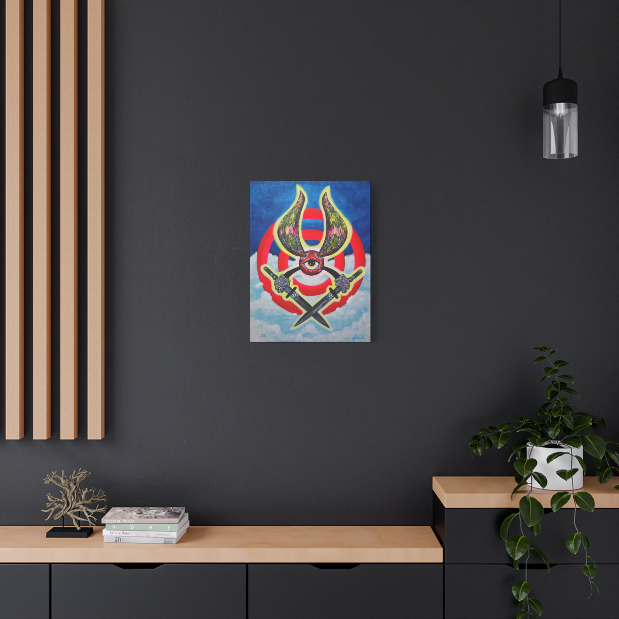 Bullseye BimDaggers ThunkLife – 18″ x 24″ Sretched Canvas Open Edition - Image 4