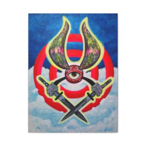Bullseye BimDaggers ThunkLife – 18″ x 24″ Sretched Canvas Open Edition