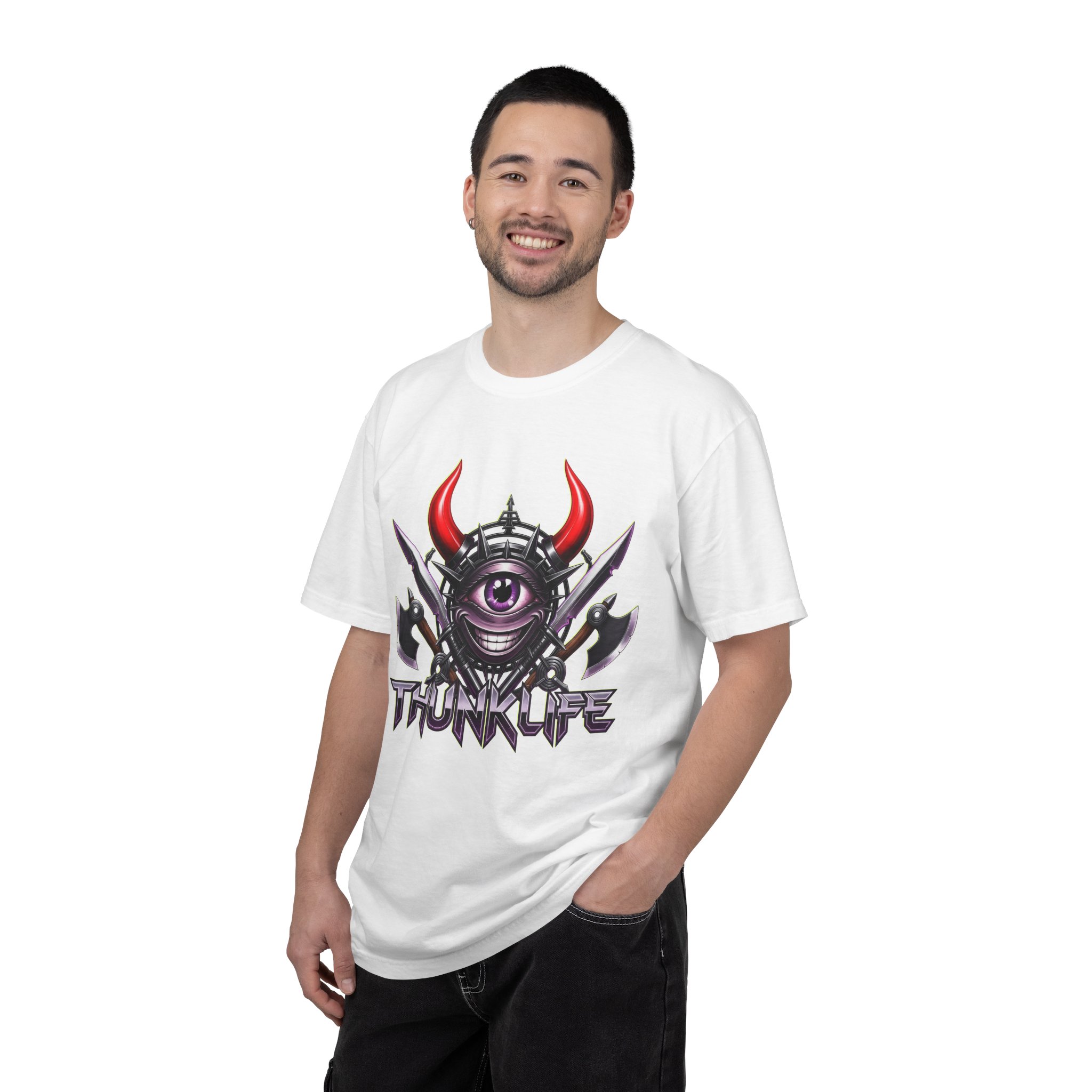 Bladion Bulls Eye ThunkLife Graphic Unisex T-Shirt — Gothic Viking Axe Streetwear - Image 5