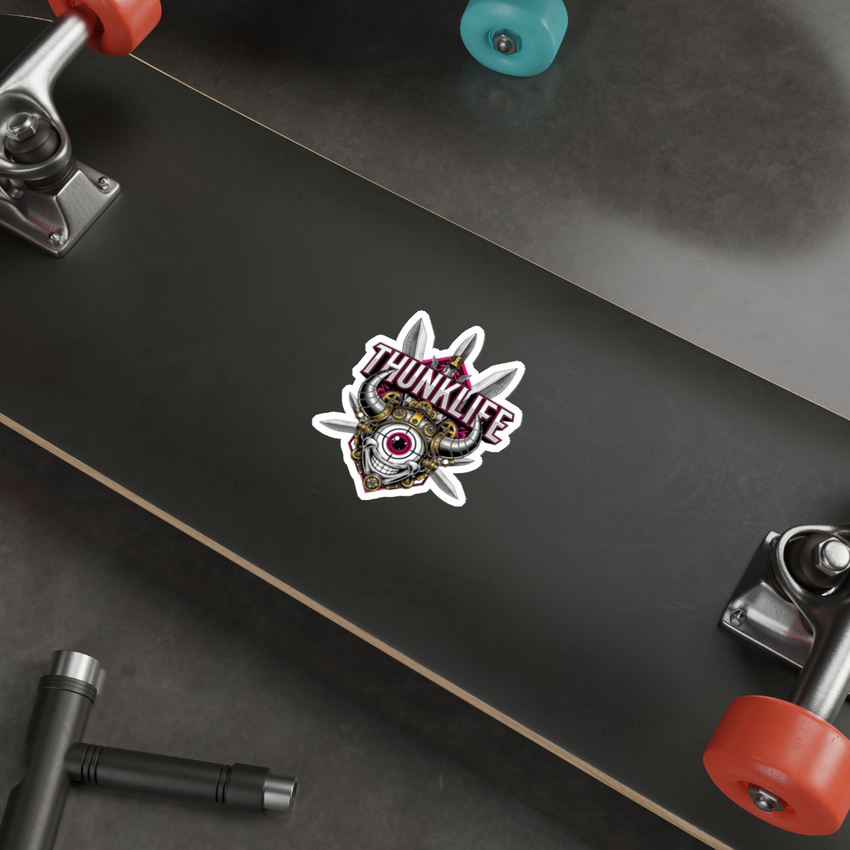 CYCLOPS DEVIL – THUNKLIFE – Die-Cut Indoor/Outdoor Vinyl Sticker - Image 3