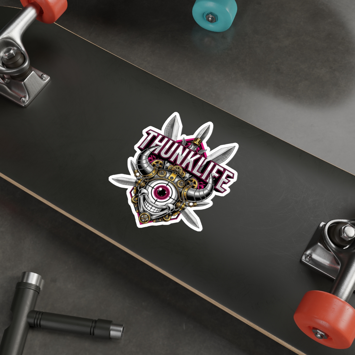 CYCLOPS DEVIL – THUNKLIFE – Die-Cut Indoor/Outdoor Vinyl Sticker - Image 7