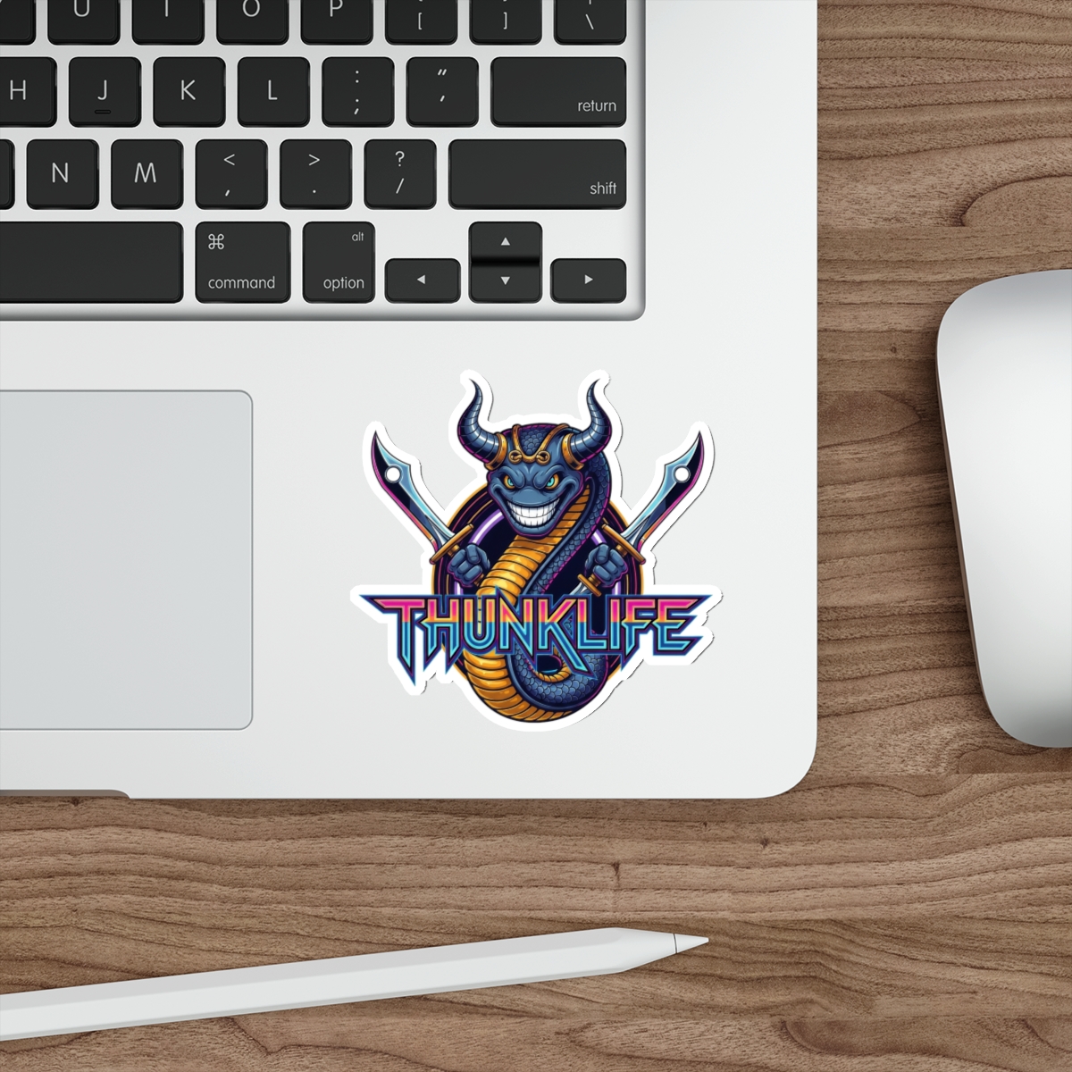 SERPENT SMILE – THUNKLIFE – Die-Cut Indoor/Outdoor Vinyl Sticker - Image 2