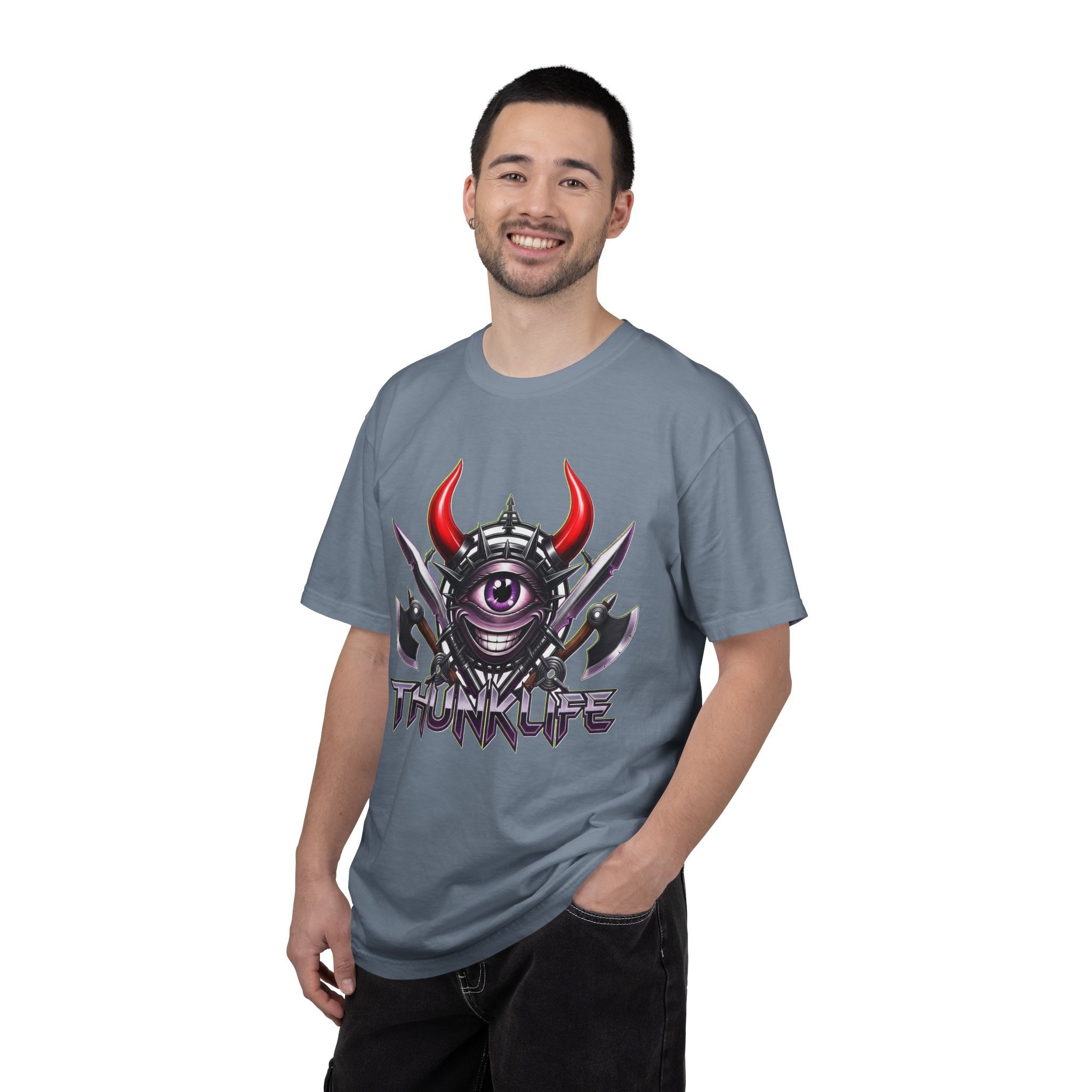 Bladion Bulls Eye ThunkLife Graphic Unisex T-Shirt — Gothic Viking Axe Streetwear - Image 12