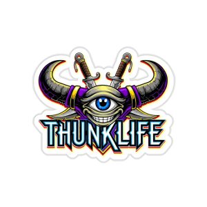 KNIVOCUS – THUNKLIFE – Die-Cut Indoor/Outdoor Vinyl Sticker