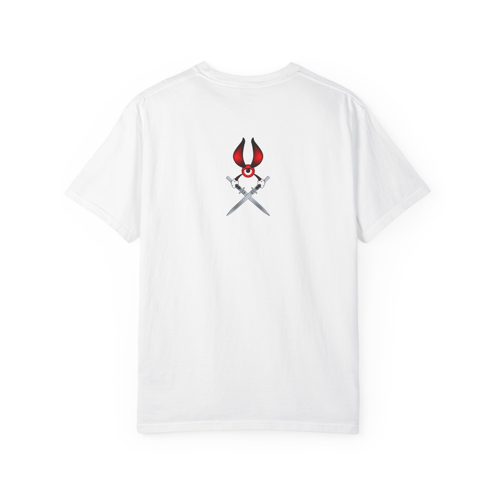 Double Devil Bulls Eye ThunkLife Graphic Unisex T-Shirt — Gothic Viking Axe Streetwear - Image 2
