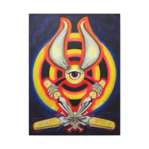 Bullseye Coffin Nails ThunkLife – 18″ x 24″ Sretched Canvas Open Edition