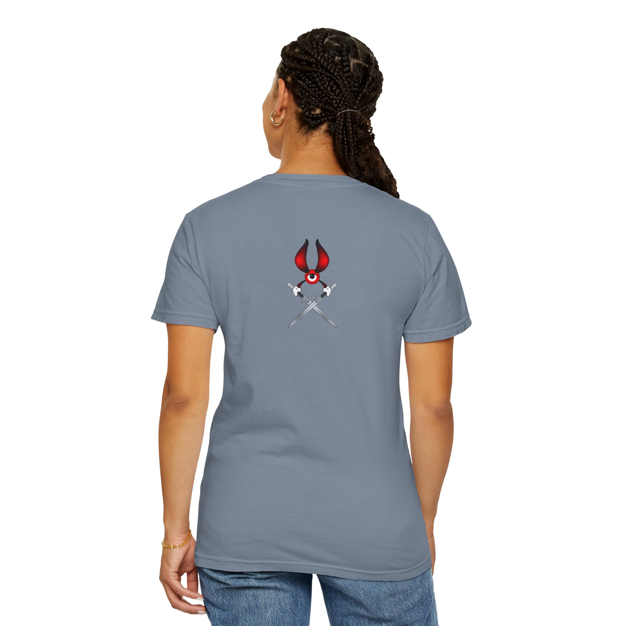 Double Devil Bulls Eye ThunkLife Graphic Unisex T-Shirt — Gothic Viking Axe Streetwear - Image 14