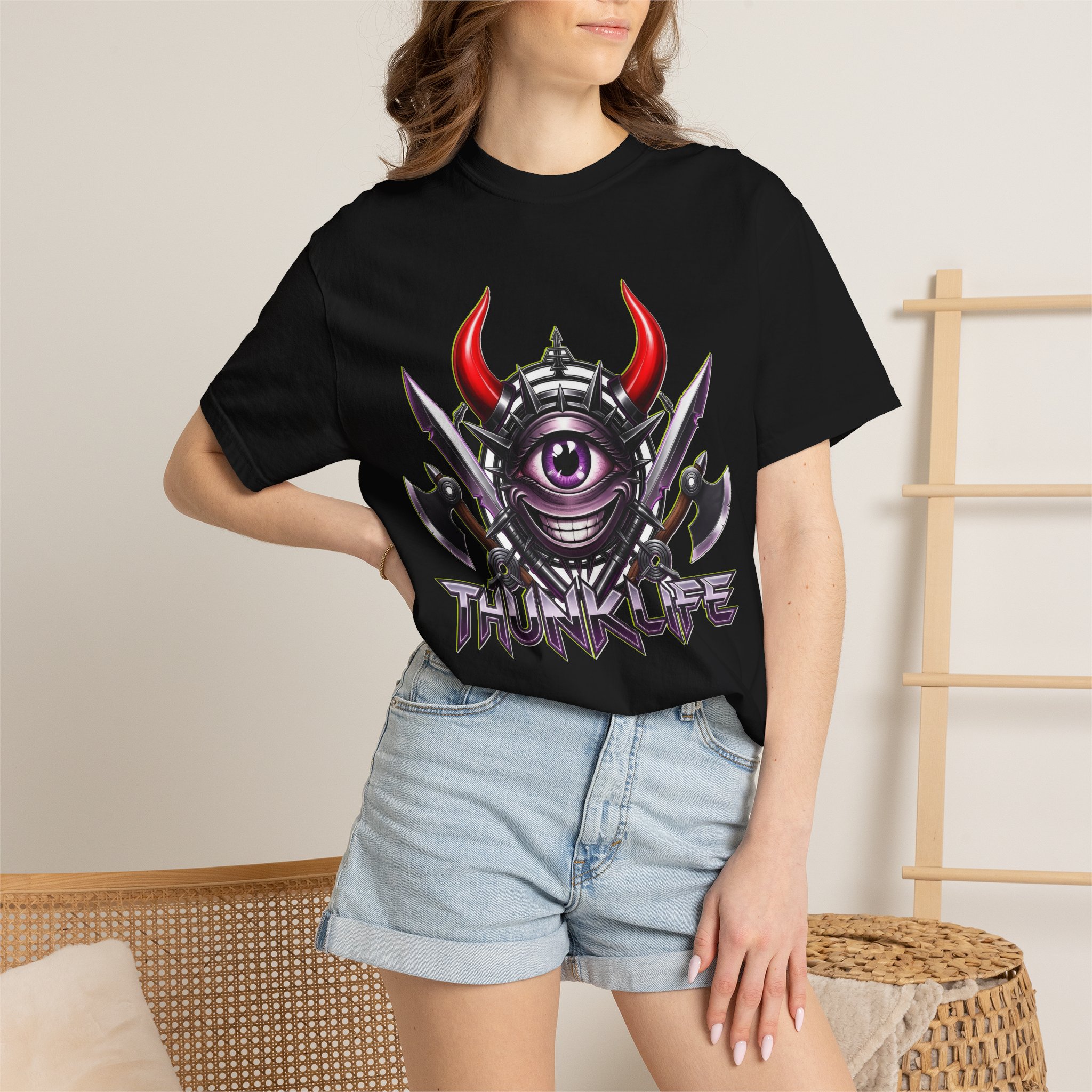 Bladion Bulls Eye ThunkLife Graphic Unisex T-Shirt — Gothic Viking Axe Streetwear - Image 18
