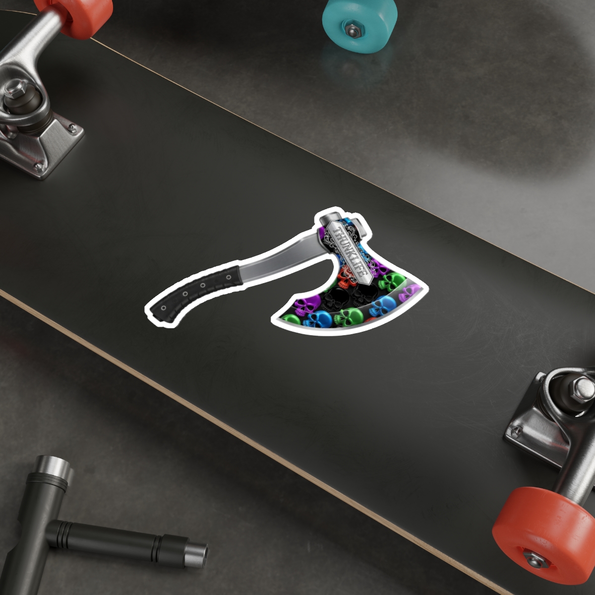 AXEQUISITE – THUNKLIFE – Die-Cut Indoor/Outdoor Vinyl Sticker - Image 7