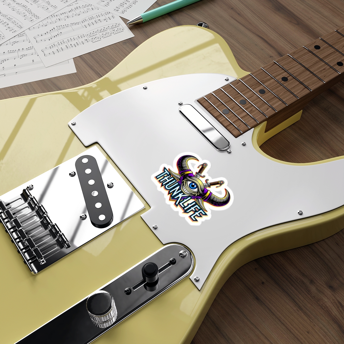KNIVOCUS – THUNKLIFE – Die-Cut Indoor/Outdoor Vinyl Sticker - Image 4