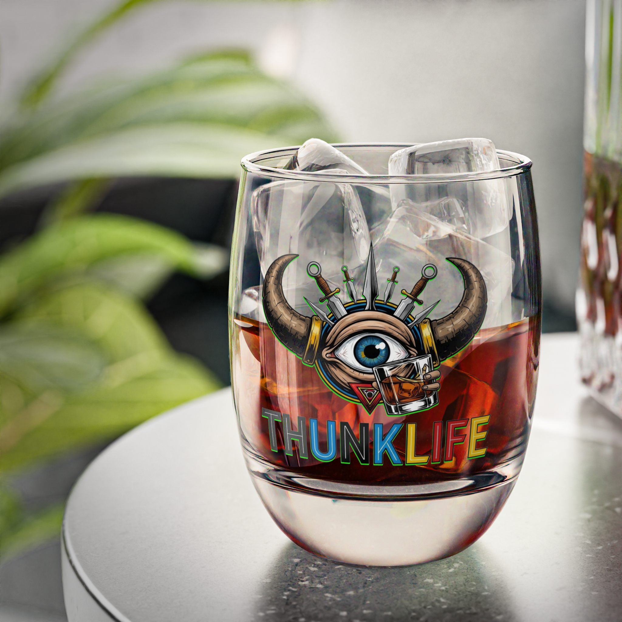 BULLSEYE BURN – THUNKLIFE – Premium 6oz Whiskey Glass ~ Limited Edition - Image 2