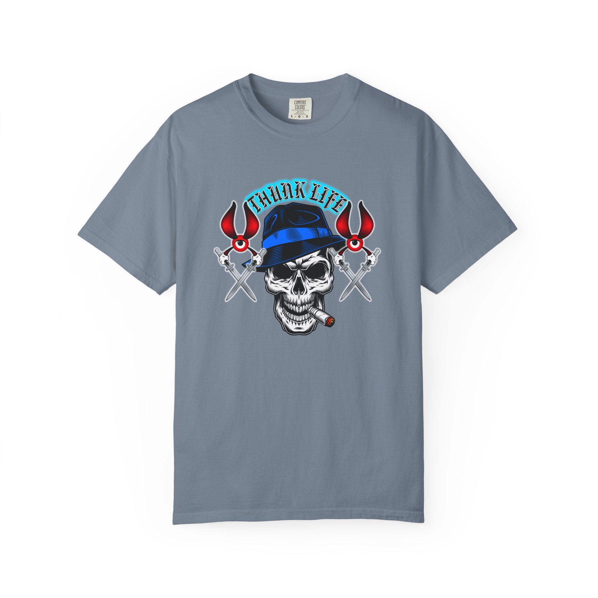 Fedora Skull ThunkLife Graphic Unisex T-Shirt — Bladed Back Streetwear - Image 8