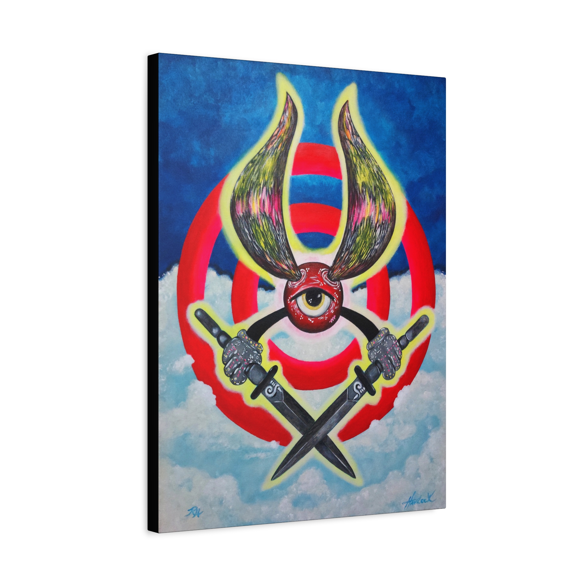 Bullseye BimDaggers ThunkLife – 18″ x 24″ Sretched Canvas Open Edition - Image 2