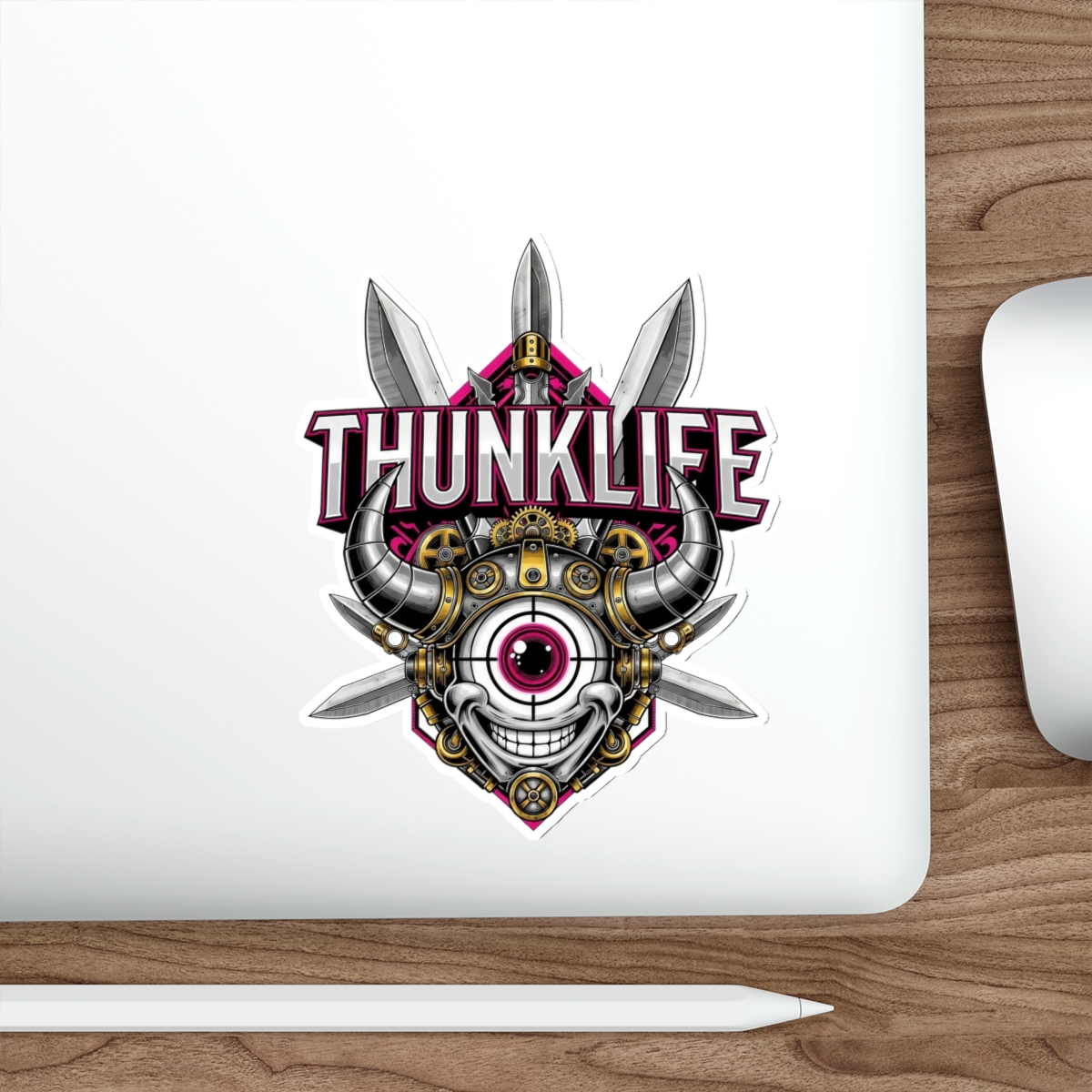 CYCLOPS DEVIL – THUNKLIFE – Die-Cut Indoor/Outdoor Vinyl Sticker - Image 6