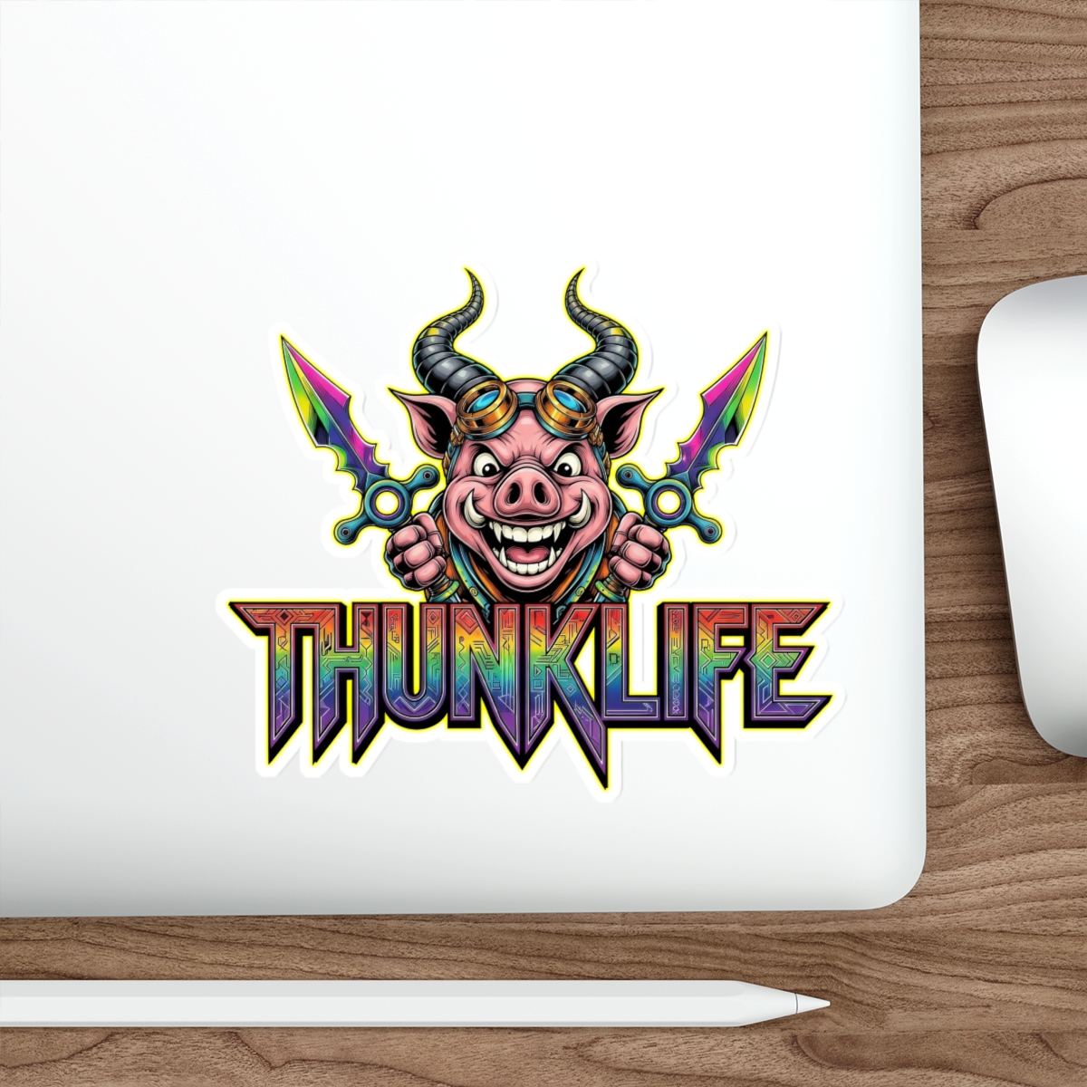 Pork Chop – THUNKLIFE – Die-Cut Indoor/Outdoor Vinyl Sticker - Image 6