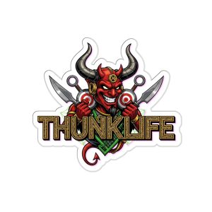 DOUBLE DEVIL – THUNKLIFE – Die-Cut Indoor/Outdoor Vinyl Sticker